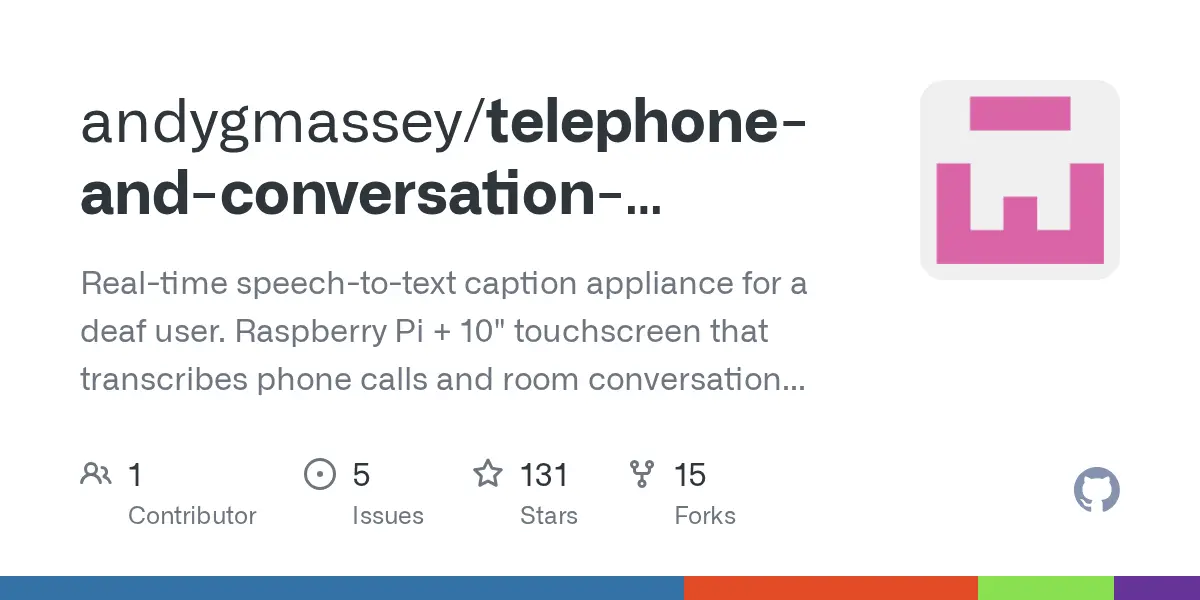Caption appliance for a deaf father